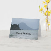 Seascape Birthday Card Karte (Gelbe Blume)