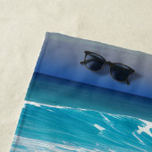 Seascape Blue Ocean Wave Strandtuch (Beispiel)