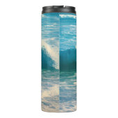 Seascape Blue Ocean Wave Thermosbecher (Rückseite)