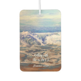 Seascape Blue WAVES Personalize Air Freshener Autolufterfrischer