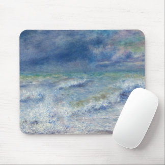 Seascape by Renoir - Impressionist Ocean View Mousepad