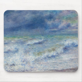 Seascape by Renoir - Impressionist Ocean View Mousepad