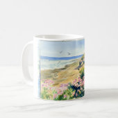 Seascape-Design auf weißer Tasse (Vorderseite Links)
