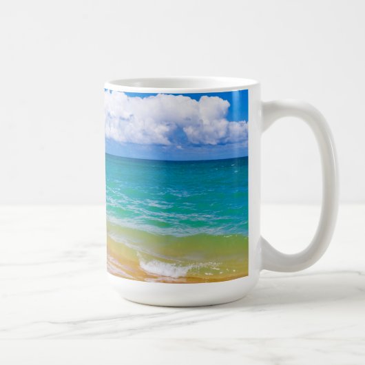 Seascape entlang der Hanalei Bay Kaffeetasse (Rechts)