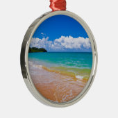 Seascape entlang der Hanalei Bay Ornament Aus Metall (Rechts)