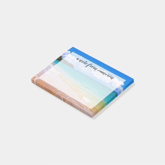 Seascape entlang der Hanalei Bay Post-it Klebezettel (angewinkelt)