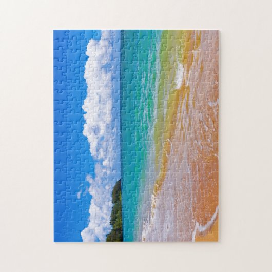 Seascape entlang der Hanalei Bay Puzzle (Vertikal)