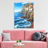Seascape felsige Klippen Leinwanddruck (Insitu (Wohnzimmer))