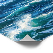 Seascape felsige Klippen Poster (Ecke)
