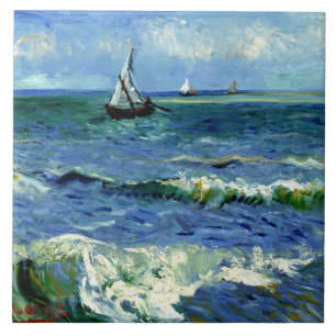 Seascape, Fine Art Malerei von van Gogh, Fliese