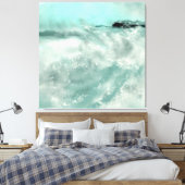 Seascape Galerie Wrapped Canvas Leinwanddruck (Insitu (Schlafzimmer))