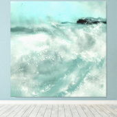 Seascape Galerie Wrapped Canvas Leinwanddruck (Insitu (Holzboden))