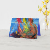 Seascape Grußkarte - Florida Segel Karte (Gelbe Blume)