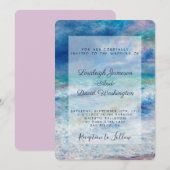 Seascape Hochzeit Einladung (Vorne/Hinten)
