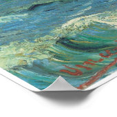 Seascape in Saintes-Maries-de-la-Mer, Van Gogh Poster (Ecke)