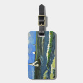 Seascape in Saintes-Maries, Van Gogh Gepäckanhänger (Vorderseite vertikal)
