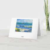 Seascape in Saintes-Maries Vincent Van Gogh Sea Karte (Rückseite)