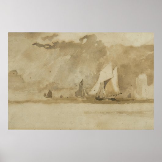 Seascape (John Constable) - British Maritime Art Poster (Vorne)