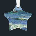 Seascape, Kunstmalerei von Van Gogh Ornament<br><div class="desc">Seascape,  Kunstmalerei von Vincent van Gogh</div>