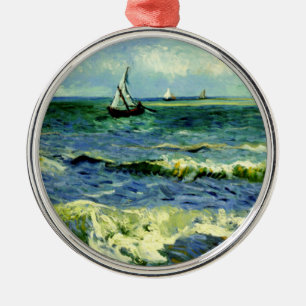Seascape, Kunstmalerei von Van Gogh Ornament Aus Metall