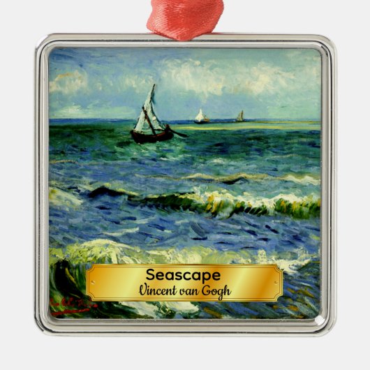 Seascape, Kunstmalerei von Van Gogh Ornament Aus Metall (Vorne)