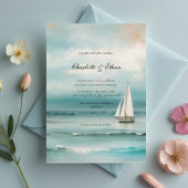 Seascape Landschaft Seascape Hochzeit Einladung