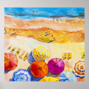 Seascape Liebe: Aquarellbilder Poster