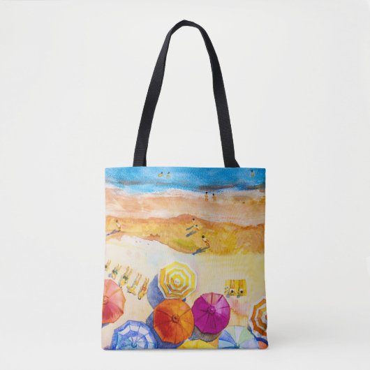 Seascape Liebe: Aquarellbilder Tasche (Vorderseite)