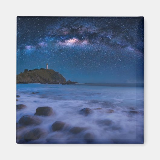 Seascape Lighthouse | Milky Way Lanta Island Krabi Magnet (Vorne)