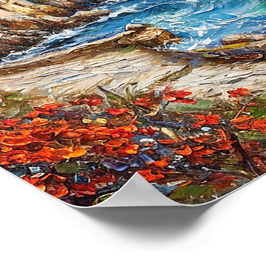 Seascape-Malerei Poster (Ecke)