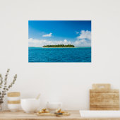Seascape mit kleiner Insel Poster (Küche)