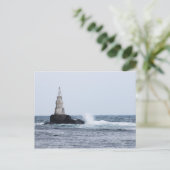 Seascape mit Leuchtturm Postkarte (Stehend Vorderseite)