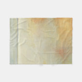 Seascape mit ruhiger Orangensonne Fleecedecke (Vorderseite (Horizontal))