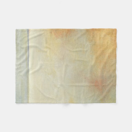 Seascape mit ruhiger Orangensonne Fleecedecke (Vorderseite (Horizontal))