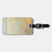 Seascape mit ruhiger Orangensonne Gepäckanhänger (Vorderseite horizontal)