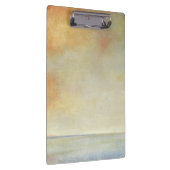 Seascape mit ruhiger Orangensonne Klemmbrett (Rechts)