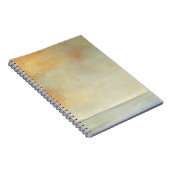 Seascape mit ruhiger Orangensonne Notizblock (Rechte Seite)