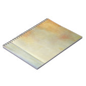 Seascape mit ruhiger Orangensonne Notizblock (Linke Seite)