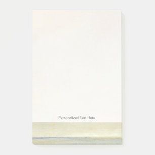 Seascape mit ruhiger Orangensonne Post-it Klebezettel