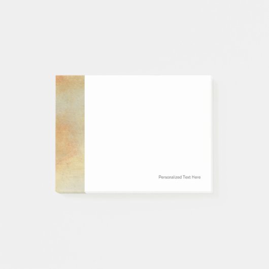 Seascape mit ruhiger Orangensonne Post-it Klebezettel (Vorderseite)