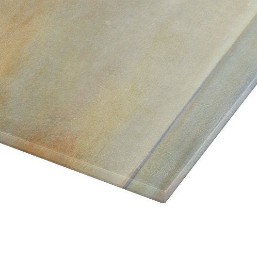 Seascape mit ruhiger Orangensonne Schneidebrett (Ecke)