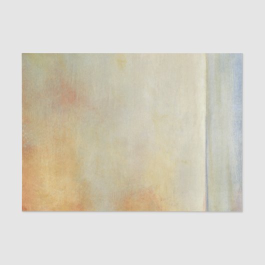 Seascape mit ruhiger Orangensonne Seidenpapier (Vorderseite)