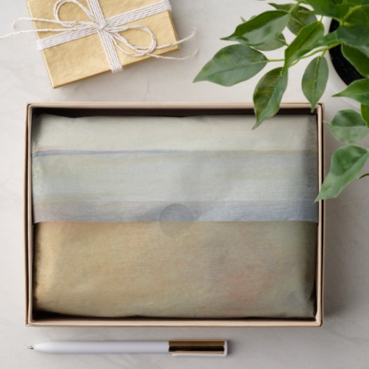 Seascape mit ruhiger Orangensonne Seidenpapier (Geschenk)