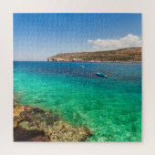 Seascape mit Small Fisherman Boat Jigsaw Puzzle (Vertikal)