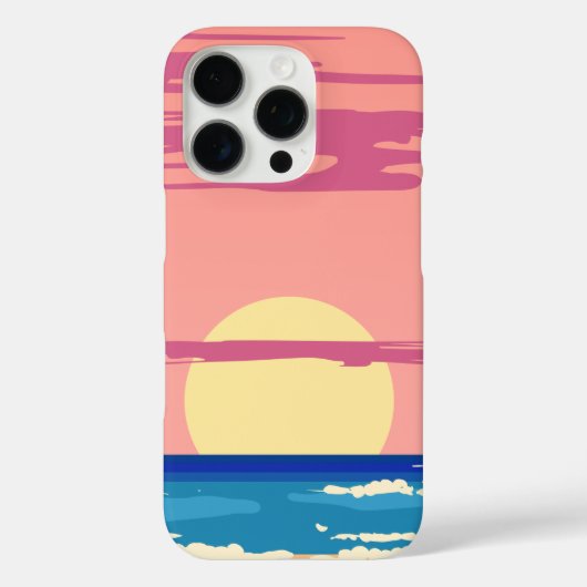 Seascape mit Strand, Great Wave & Mount Sea Case (Rückseite)