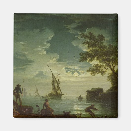 Seascape, Mondlicht, 1772 Magnet (Vorne)