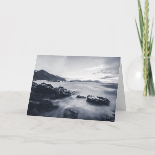 Seascape monochrome Fotografie Karte (Vorderseite)