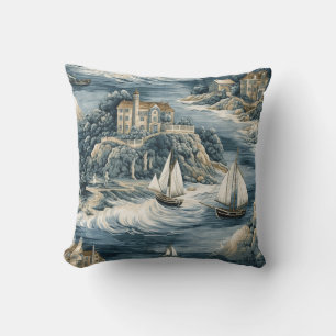 Seascape Muster 1 Schubkissen Kissen