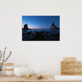 Seascape nach Sonnenuntergang Poster (Küche)