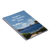 Seascape-Notebook mit anpassbarem Text Notizblock (Rechte Seite)